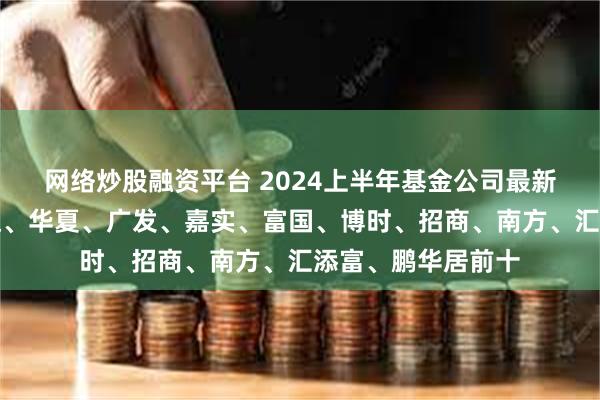 网络炒股融资平台 2024上半年基金公司最新规模排名：易方达、华夏、广发、嘉实、富国、博时、招商、南方、汇添富、鹏华居前十