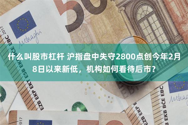 什么叫股市杠杆 沪指盘中失守2800点创今年2月8日以来新低，机构如何看待后市？