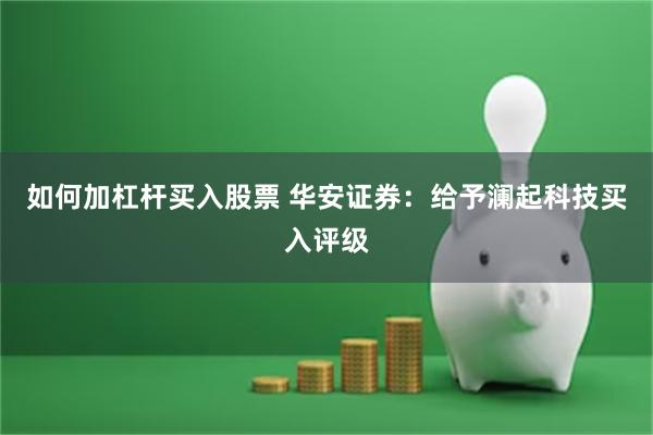 如何加杠杆买入股票 华安证券：给予澜起科技买入评级