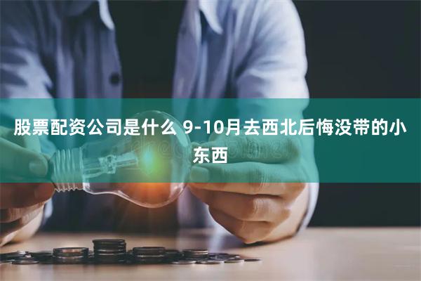 股票配资公司是什么 9-10月去西北后悔没带的小东西