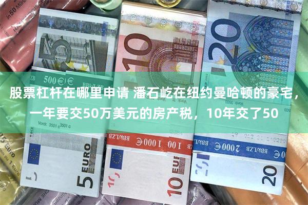 股票杠杆在哪里申请 潘石屹在纽约曼哈顿的豪宅，一年要交50万美元的房产税，10年交了50